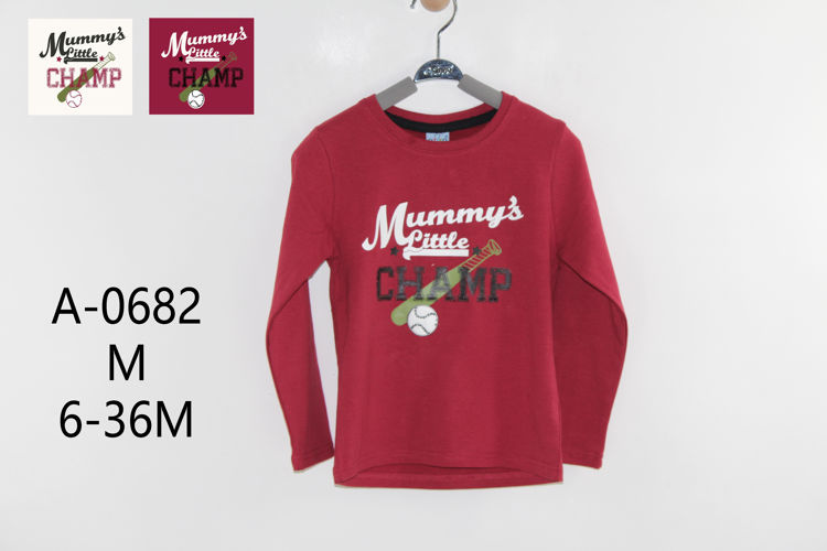 Picture of A0682 BOYS HIGH QUALITY COTTON LONG SLEEVE TOP